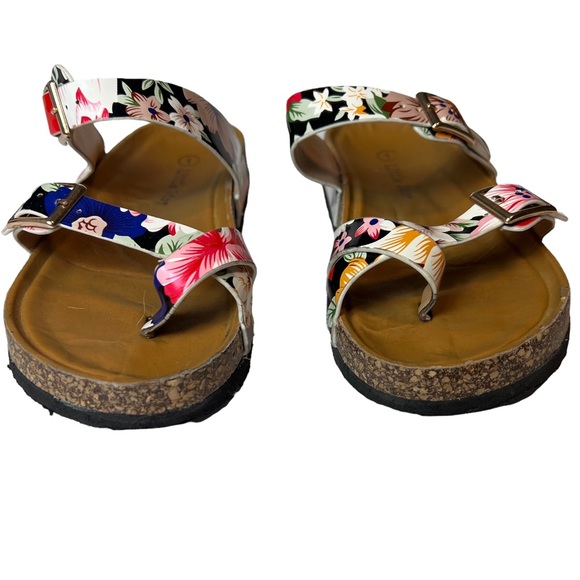 Little ones Floral Girls Sandals Size 1 - Picture 2 of 7